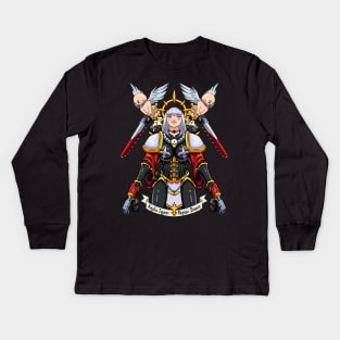 Git Gud Warrior Nun Kids Long Sleeve T-Shirt